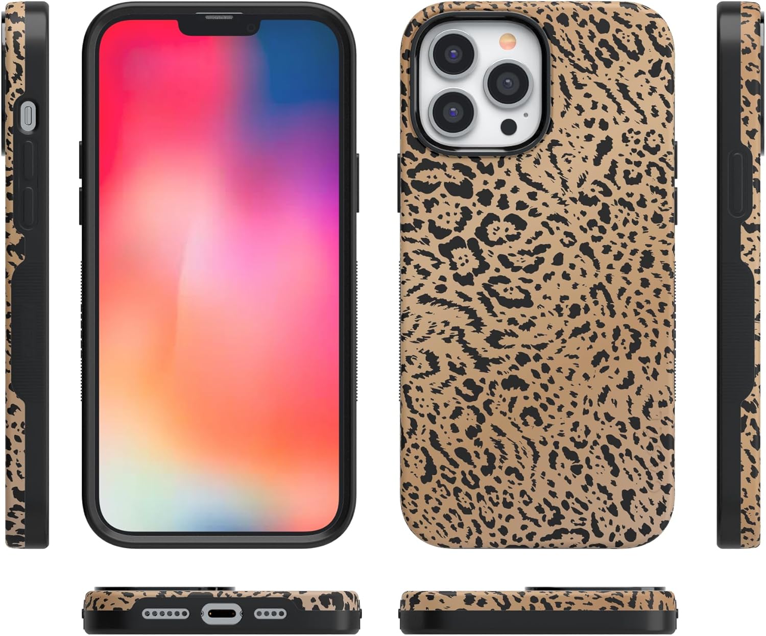 Casely iPhone 13 Pro Case | Born to Be Wild | Jaguar Print | Bold Protective Design | Compatible with MagSafe