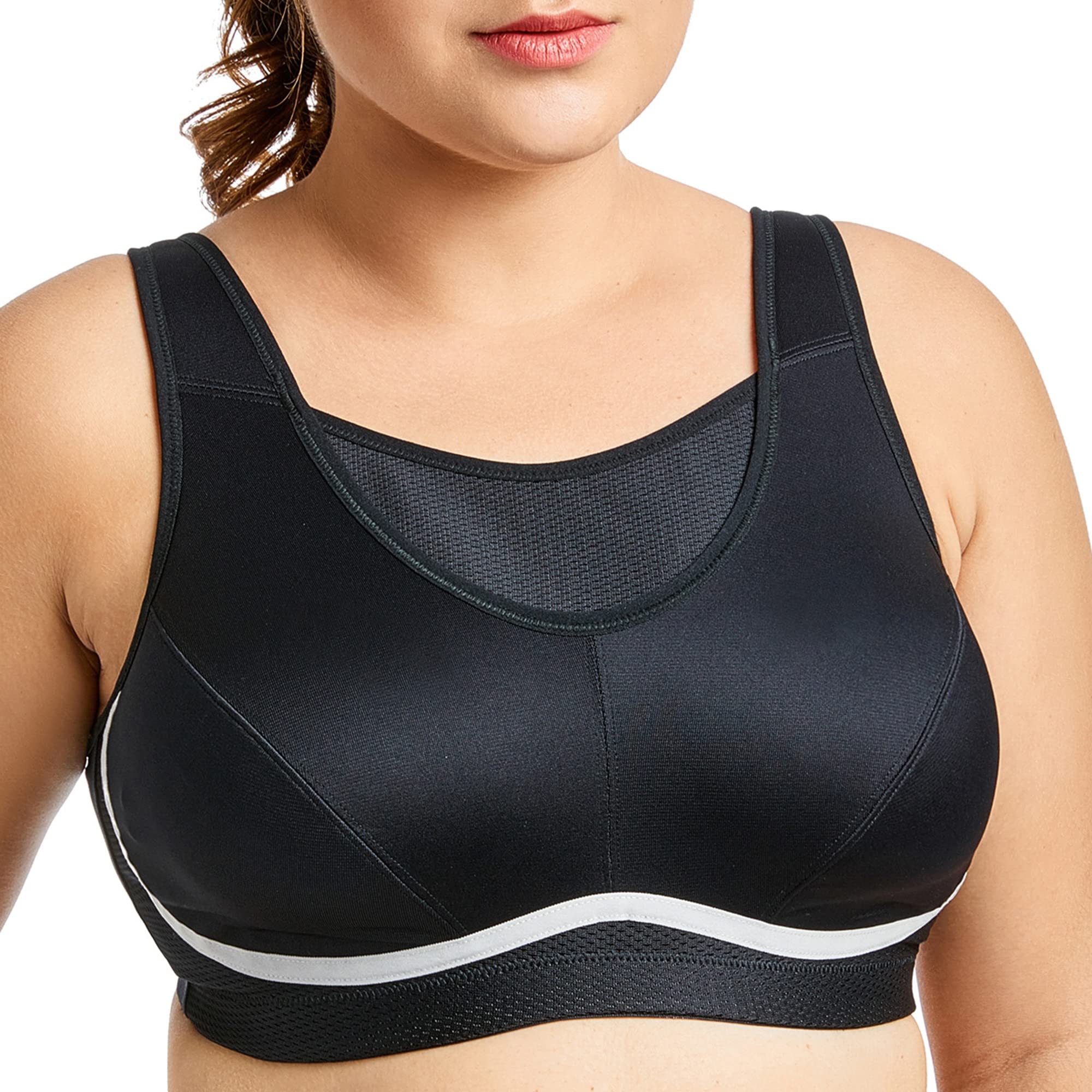 Biustonosze sportowe dla kobiet, bezprzewodowy bezszwowy biustonosz do spania w dużym rozmiarze, joga Bralette bieganie rekreacja Crop Tops kamizelka (kolor: Czarny, rozmiar: 110 G)