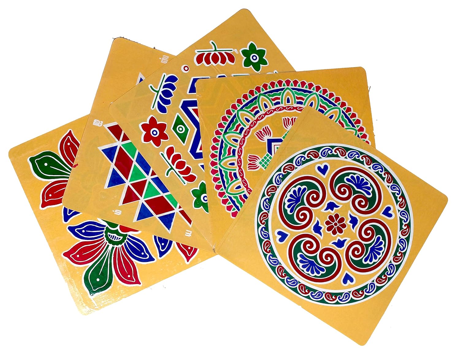 Buy ABS HERBALS Rangoli/Kolam Sticker Traditional Handmade Kolam