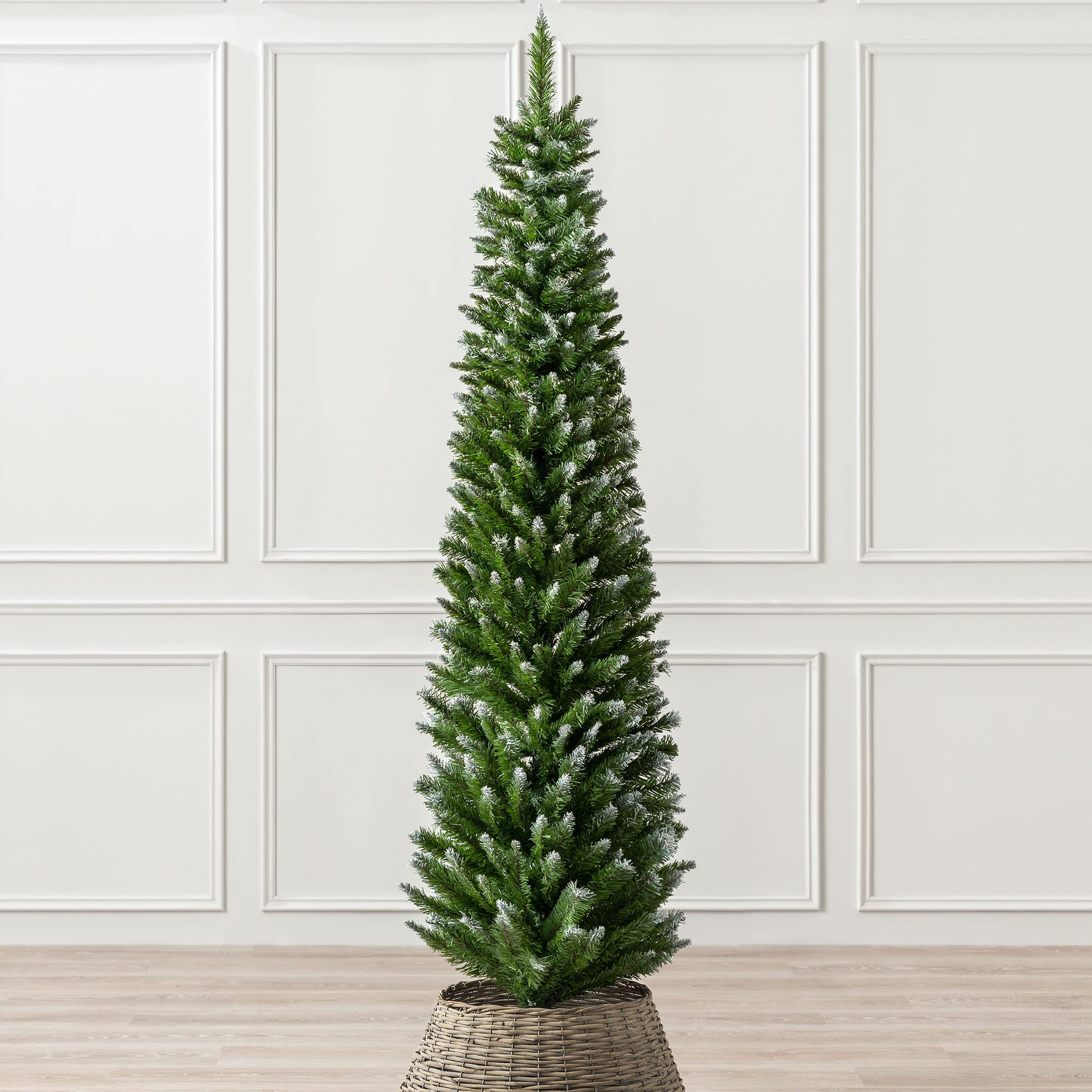 Christow Frosted Pencil Christmas Tree, 6ft