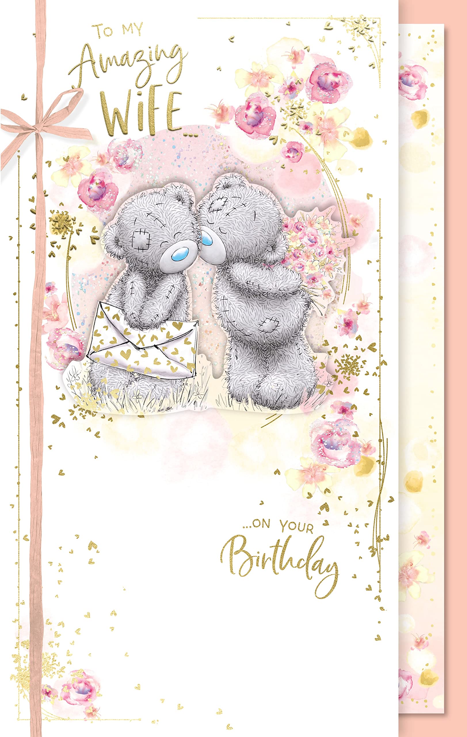 Me To You Wife Birthday Bears Kissing