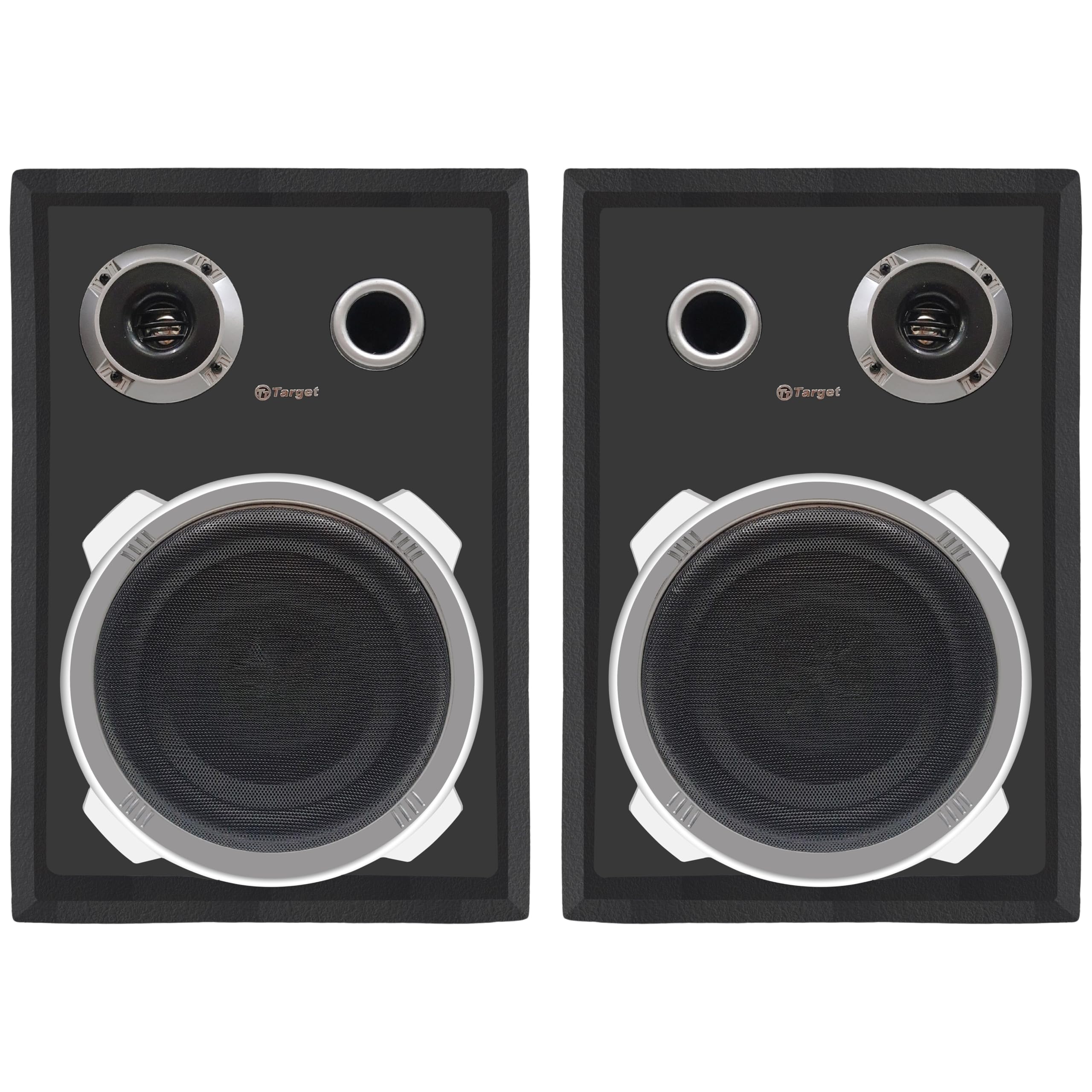 Target TT-306 HI-FI Sound Multimedia Speakers (2 NOS) 8" with TWEETERS @ 80 WATTS RMS