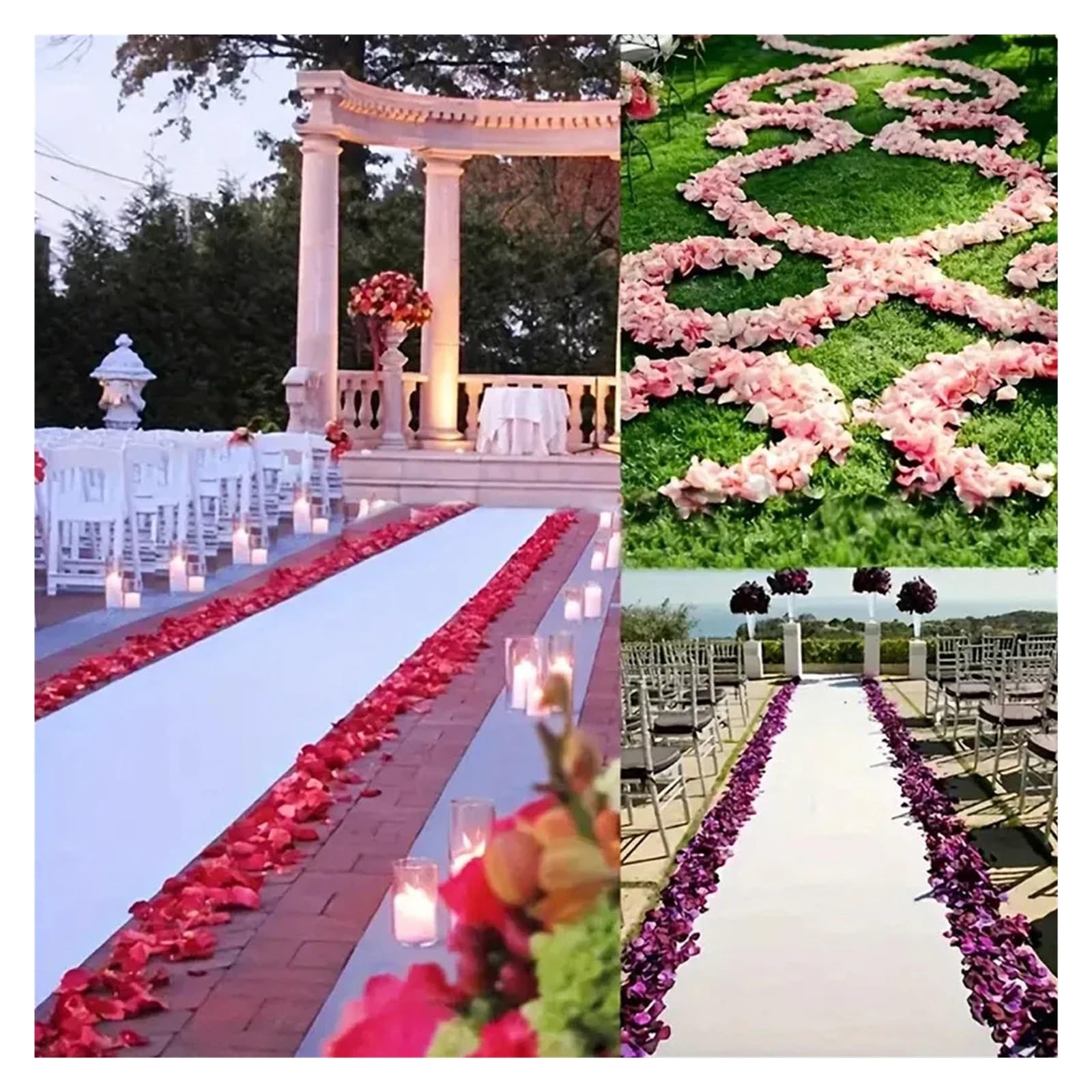 Künstliche Rosenblätter Künstliche Blumen aus Seide, gefälschte Rosenblätter, Geburtstag, Veranstaltung, Hochzeit, Dekoration für die Party