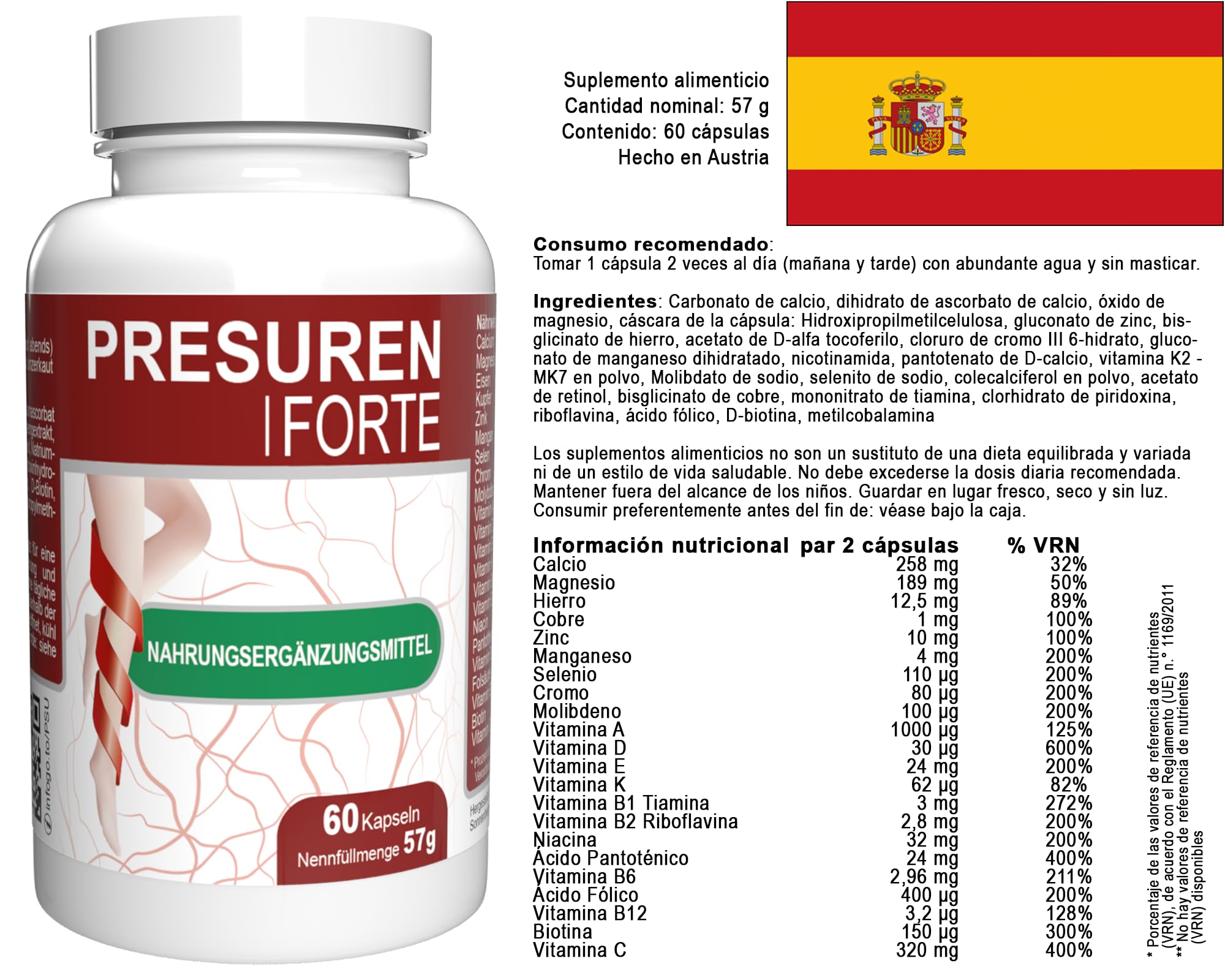 Forte - 300 Kapseln (5x 60 Kapseln), 5er Pack