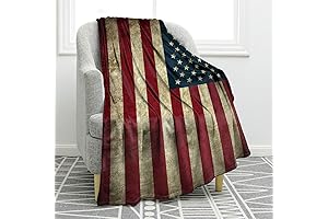 JKOENO American Flag Throw Blanket Christmas Gift