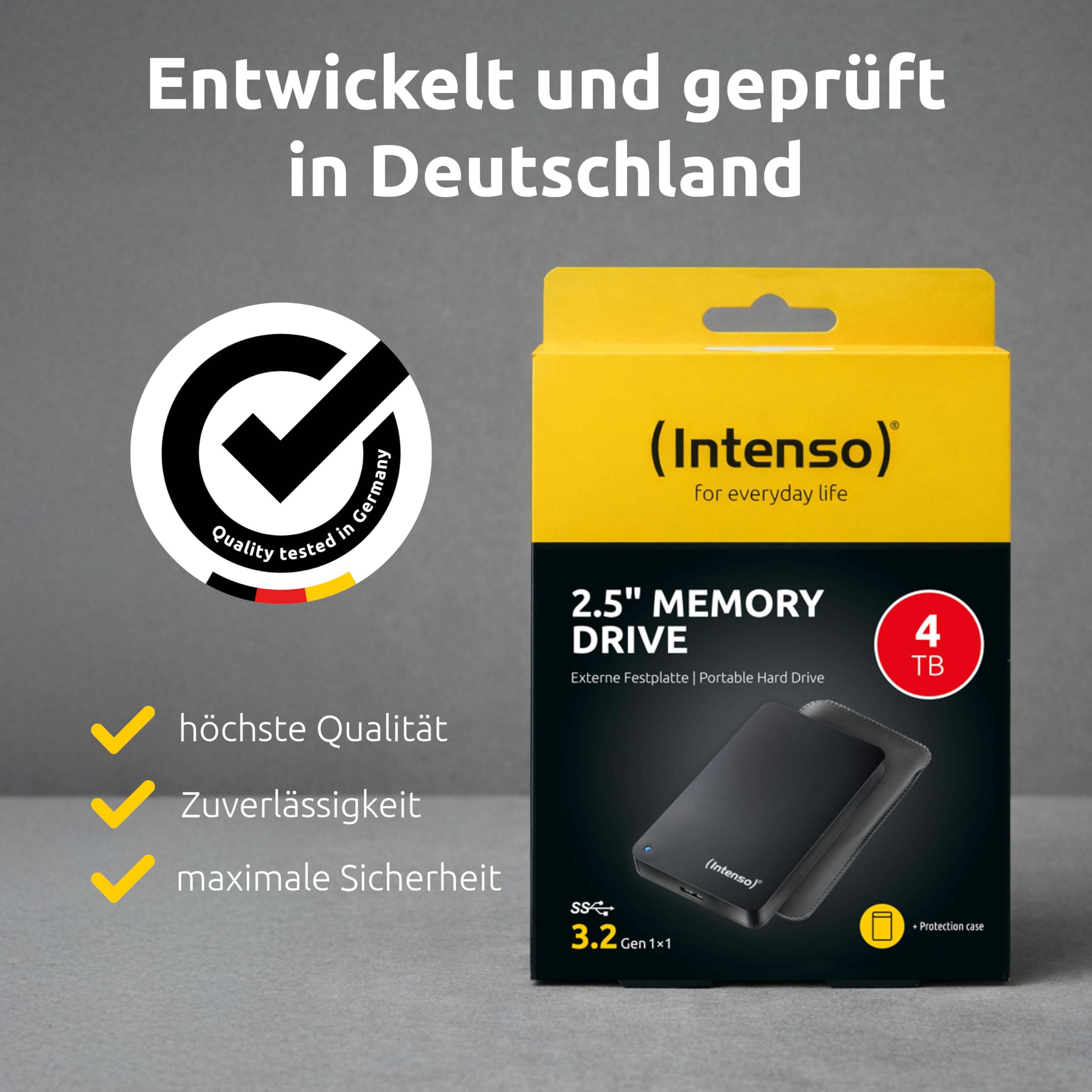 Intenso Memory Drive Disque Dur Externe 4000 Go Noir