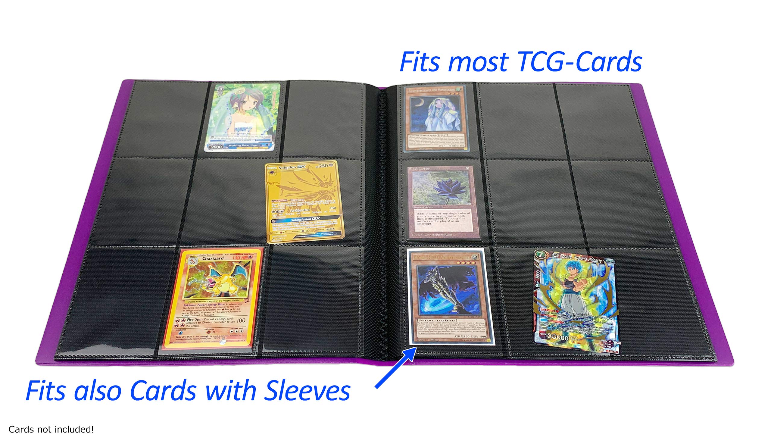Arkero-G 18-Pocket Pro-Binder für 360 Karten Sammelalbum Magic, Pokemon, YuGiOh