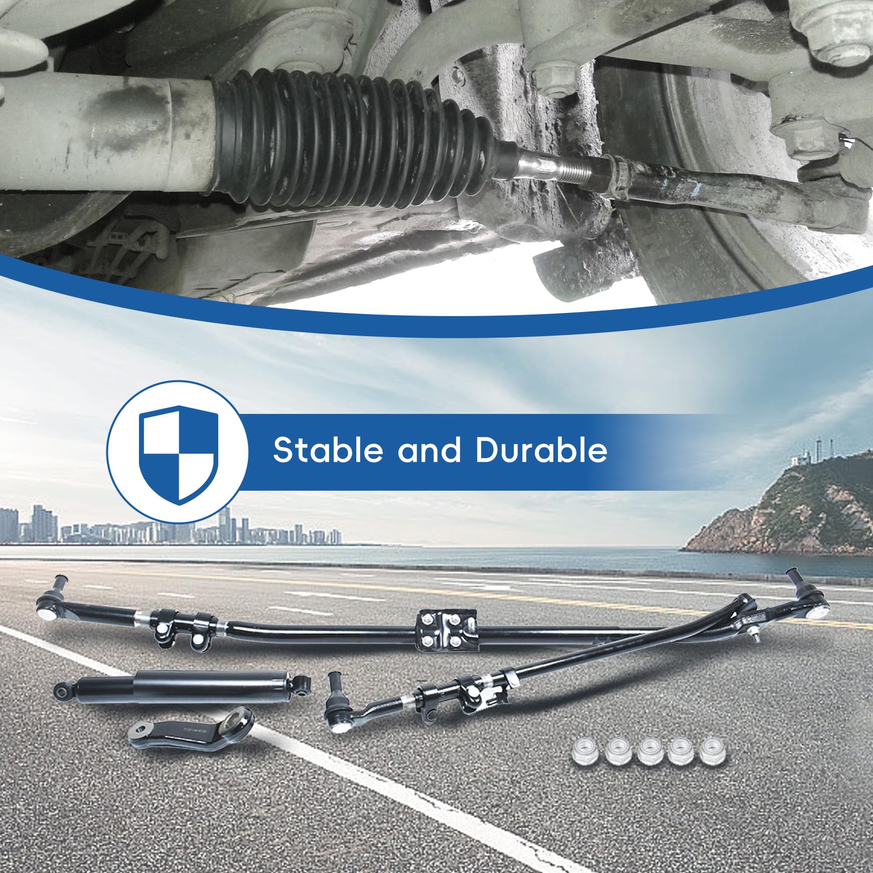 ラッピングマシーン部品 RAM PULL DOWN ARM LINKAGE Silscvtt Steering Linkage Drag Link Tie Rod Upgrade Pitman Arm