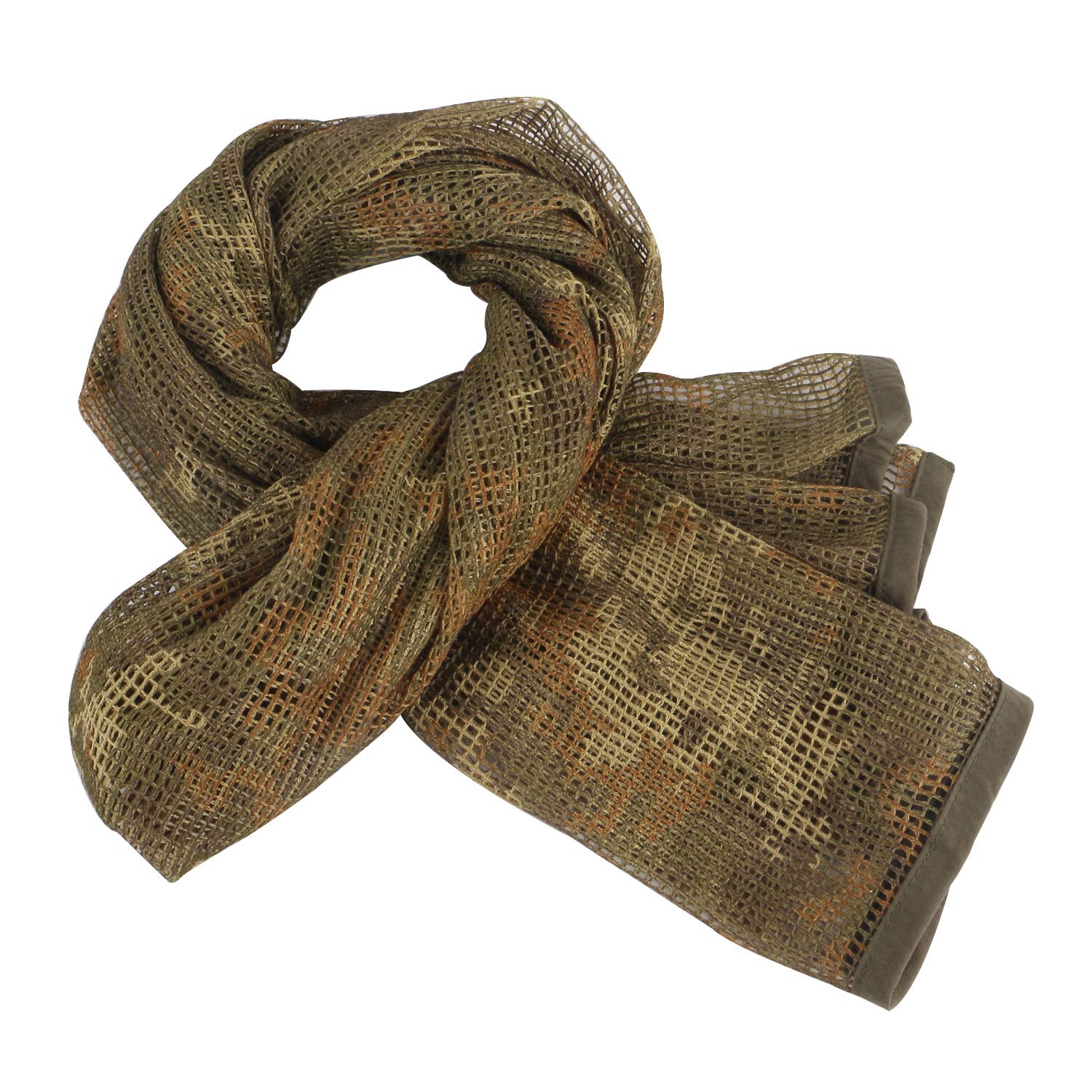 Toopmount Men's Italian Camouflage Sniper Veil Tactical Scrim Net Desert Xima Scarf 70.9X35.5 Inch Polyester Tactical Sniper Face Cover Military Mesh Scarf (Italian Camouflage)