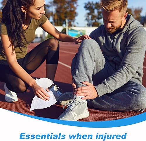 Miniatura 4 de Preboun 3 rollos de bolsas de hielo pequeñas desechables de 9 x 7 pulgadas, paquetes de almacenamiento fáciles de atar mini bolsas de hielo para