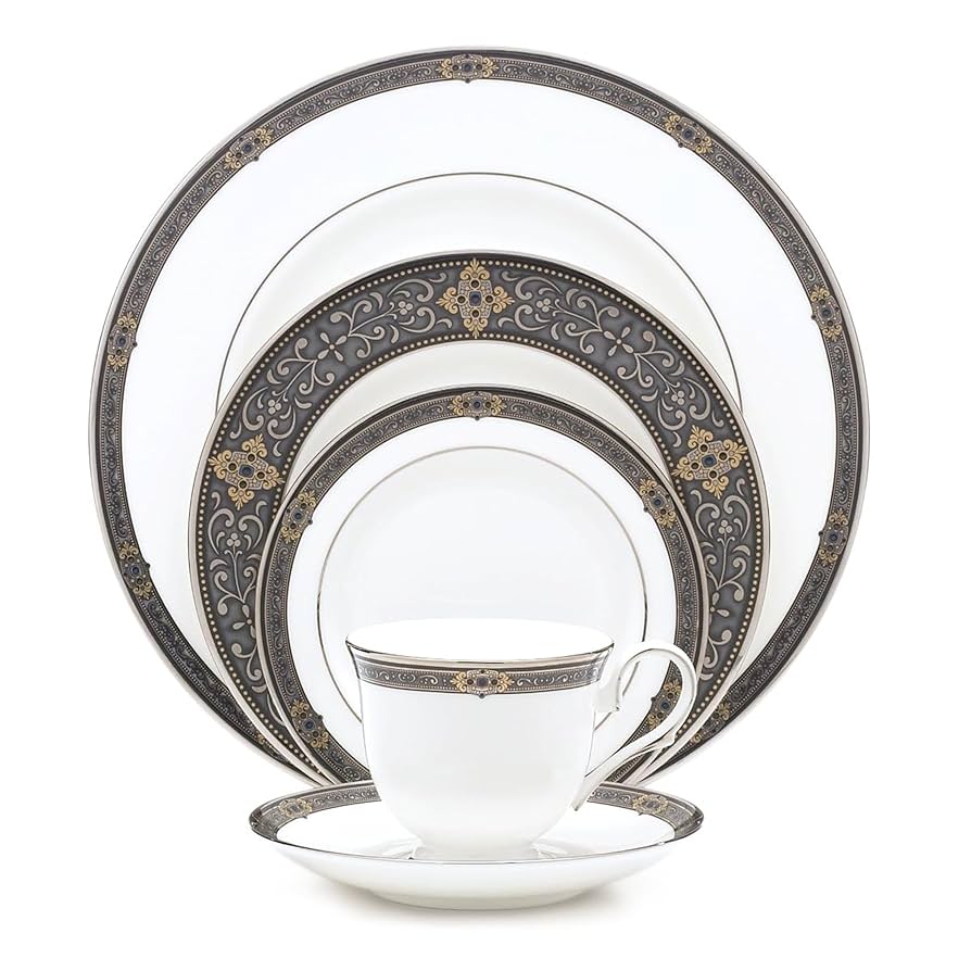 Amazon.co.jp: (5-Piece Place Setting, Lenox Vintage Jewel