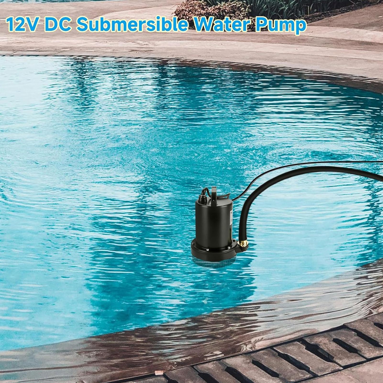 Pompe per Acqua Sommergibili in Acciaio Inossidabile, 180w 8m Ascensore 1in in Acciaio Inossidabile per Irrigazione per L'irrigazione del Giardino, Pompa a Corrente Continua