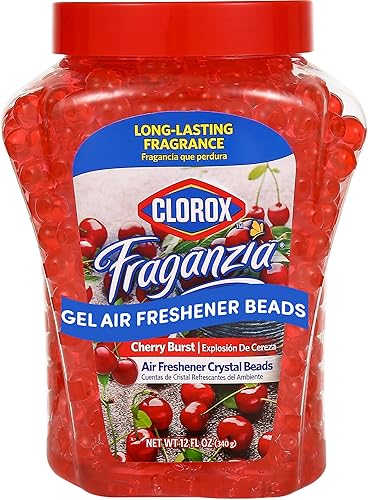 Clorox Fraganzia - Bolsa de repuesto para ambientadores en edición limitada con aroma a explosión de cereza, 30 onzas, cuentas de gel, ambientador