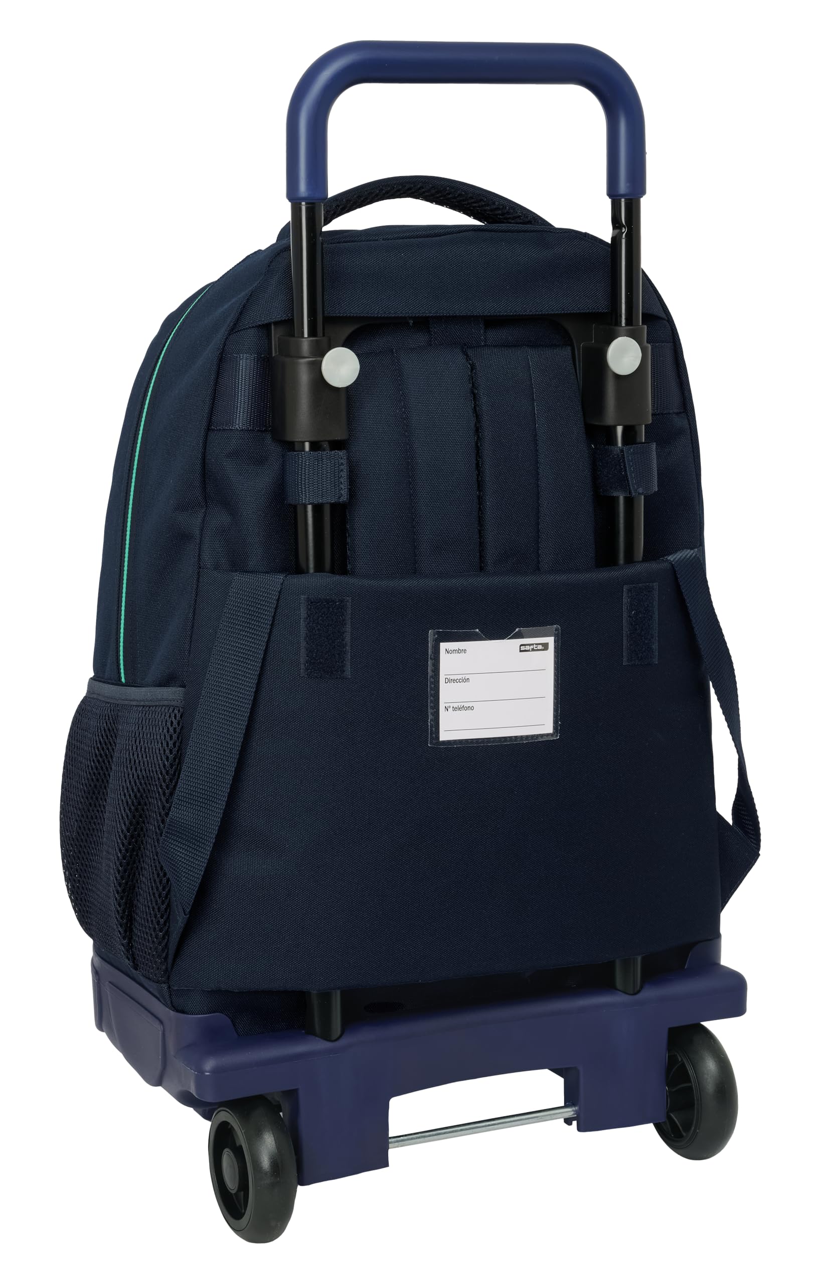 REAL MADRID 2ª EQUIPACIÓN 25/26 - Mochila Grande con Ruedas, Compacta, Extraíble, Ideal para Niños de Diferentes Edades, Cómoda y Versátil, Calidad y Resistencia, 33x22x45 cm - 3