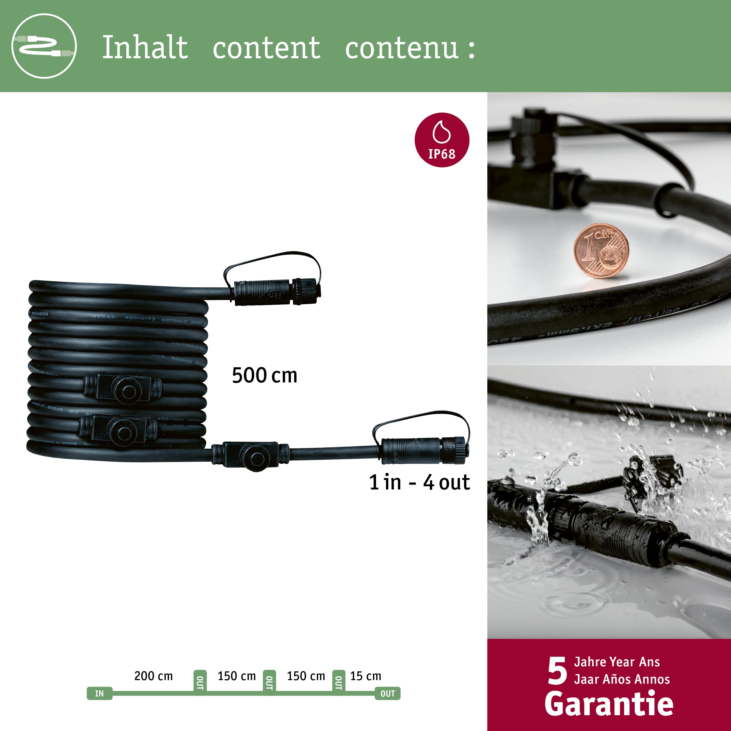 Système d'éclairage Plug&Shine Paulmann 94596 N/A N/A, Noir