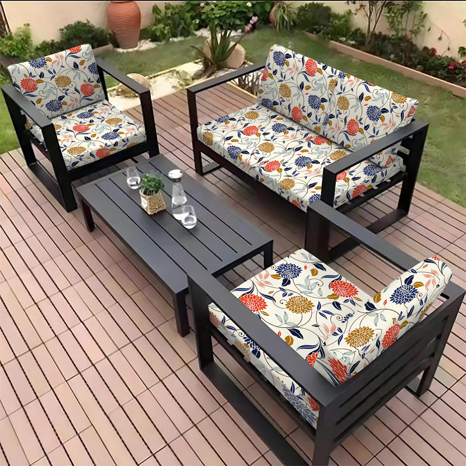 ZGDDPZA Housse De Coussin Extensible pour Salon De Jardin Housse De Siège Doux, Imperméable, Lavable, Faciles À Installer pour Terrasse Ou Intérieur (Noir,Backrest Cover ZGDDPZA Housse De Coussin Extensible pour Salon De Jardin Housse De Siège Doux, Imperméable, Lavable, Faciles À Installer pour Terrasse Ou Intérieur (Noir,Backrest Cover