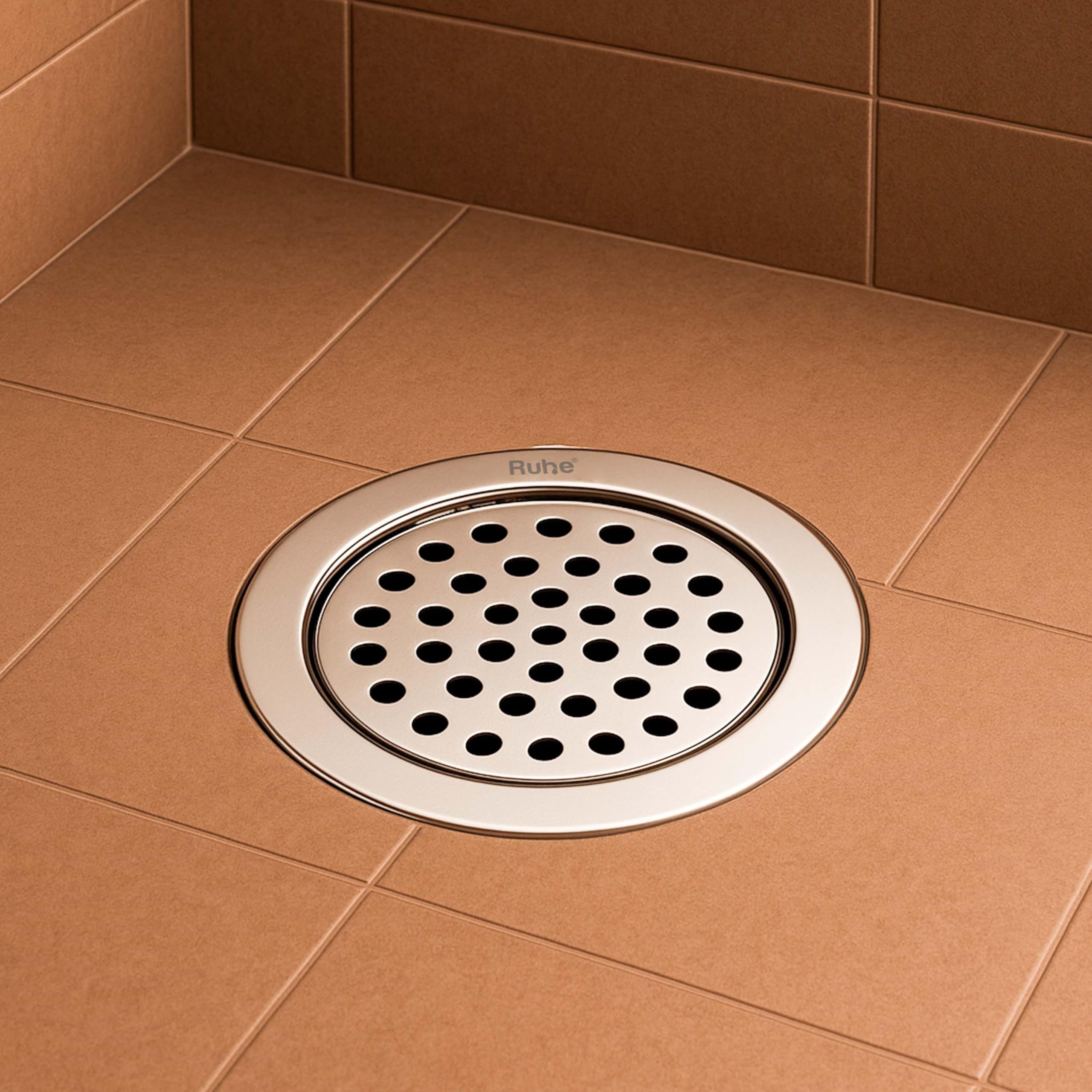 Ruhe® Multi Ring Round Flat Cut Floor Drain | Premium Stainless Steel Drain Jali | 5 Inches