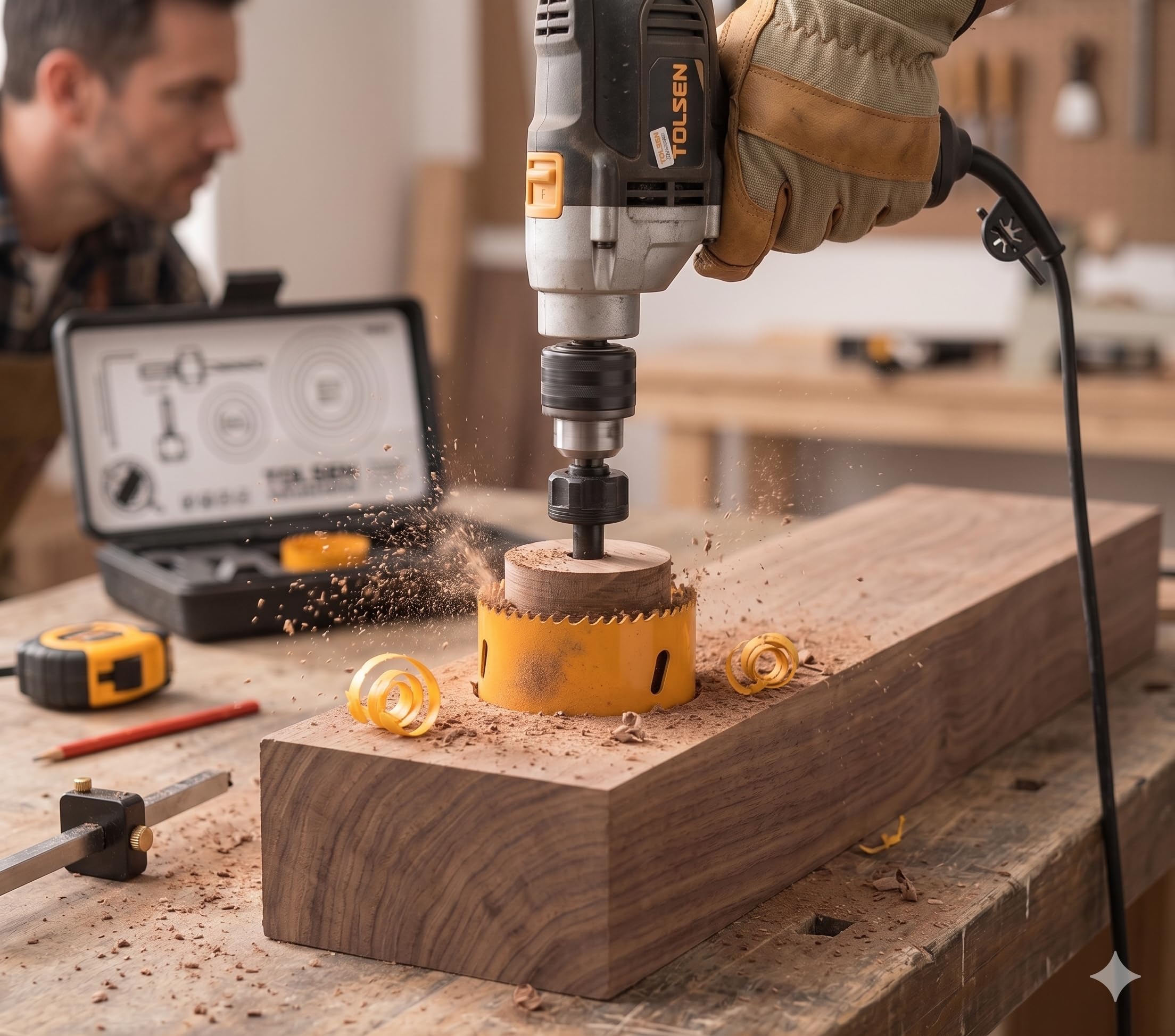 11pc Hole saw set (19mm - 64mm)
