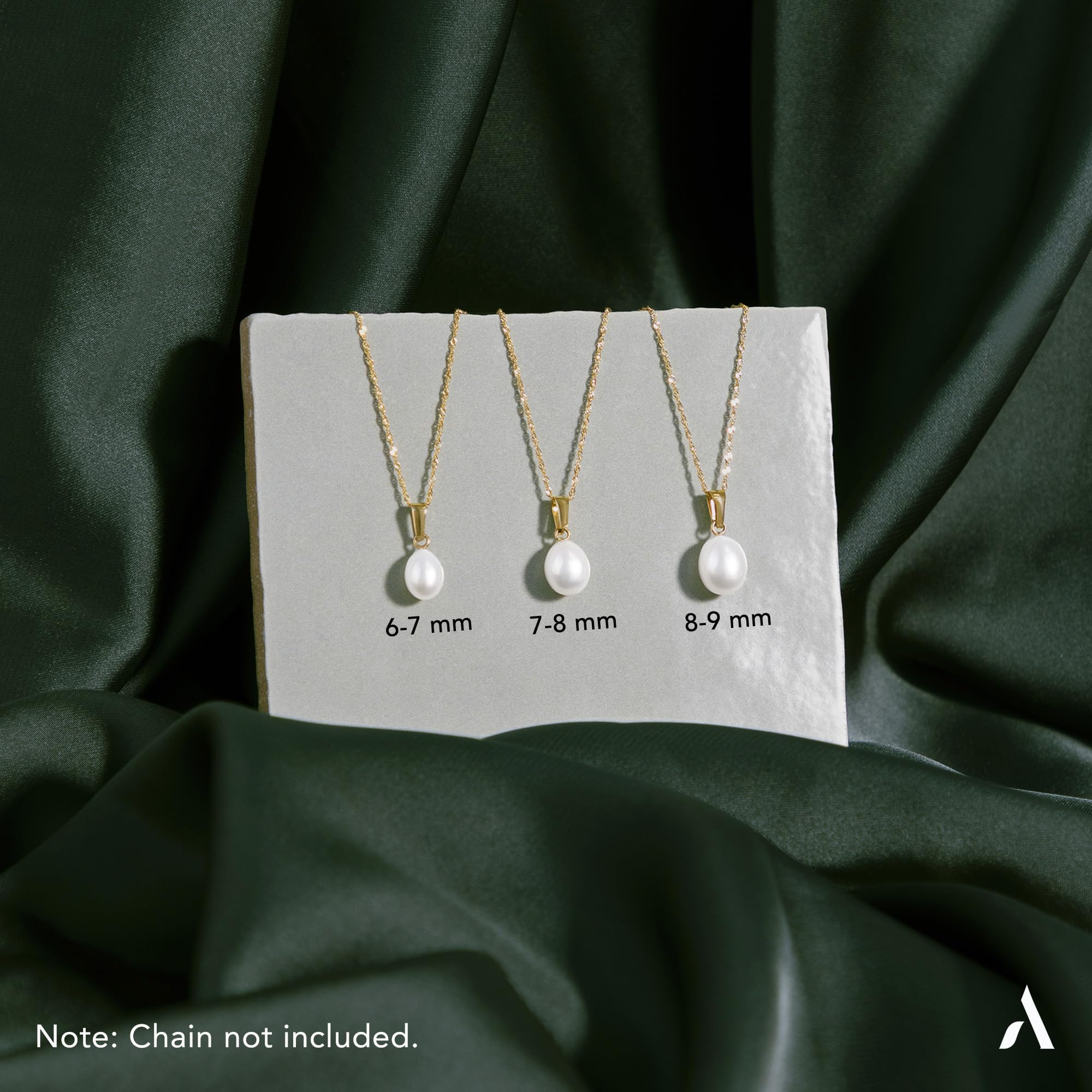 Amberta Allure Damen Anhänger mit Perle aus 9K Gold