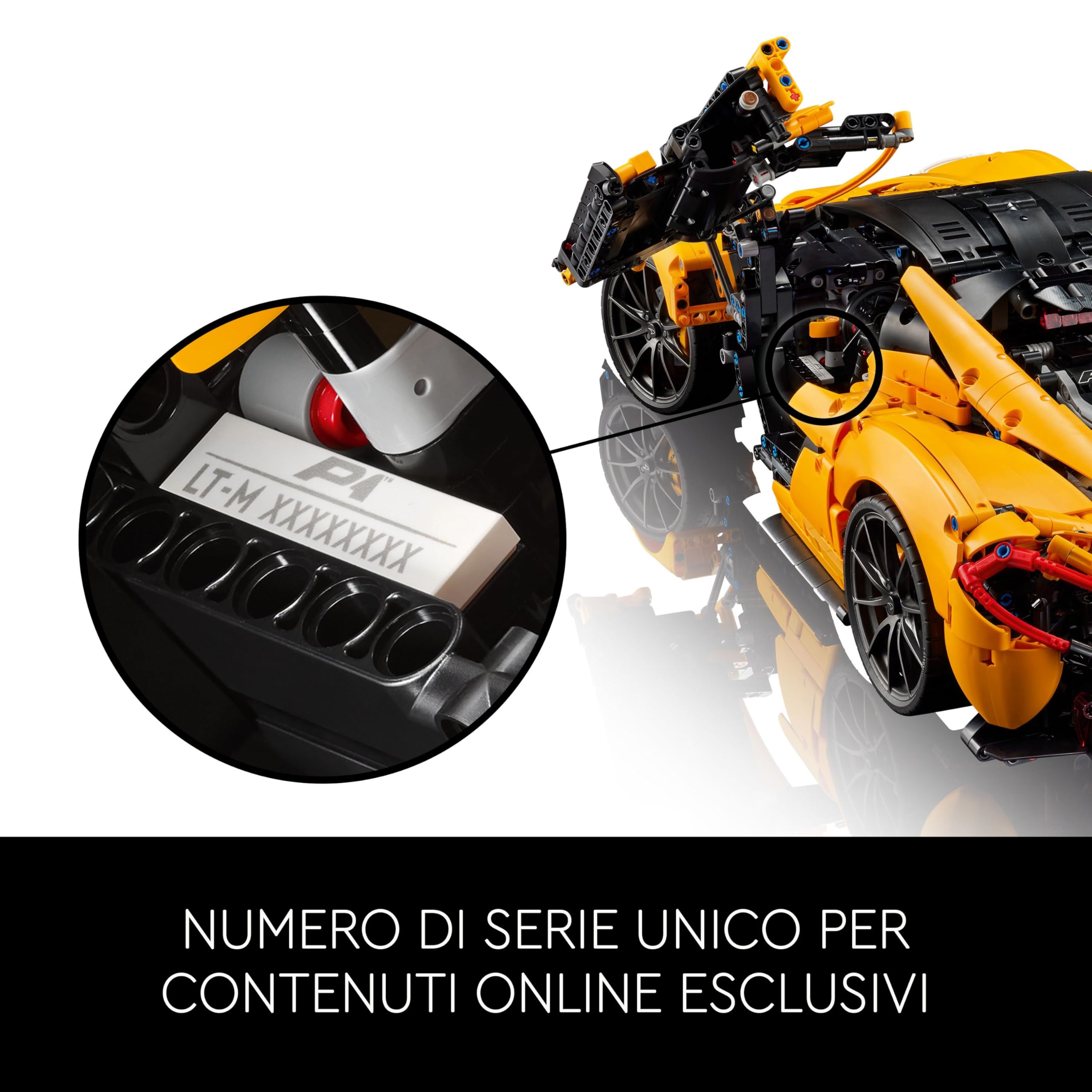 LEGO Technic McLaren P1 Modellino di Auto Sportiva da Costruire, Hobby Creativo per Adulti, Regalo per Uomo, Donna, Lui o Lei, Kit Modellismo da Collezione di Macchina Supercar in Scala 42172