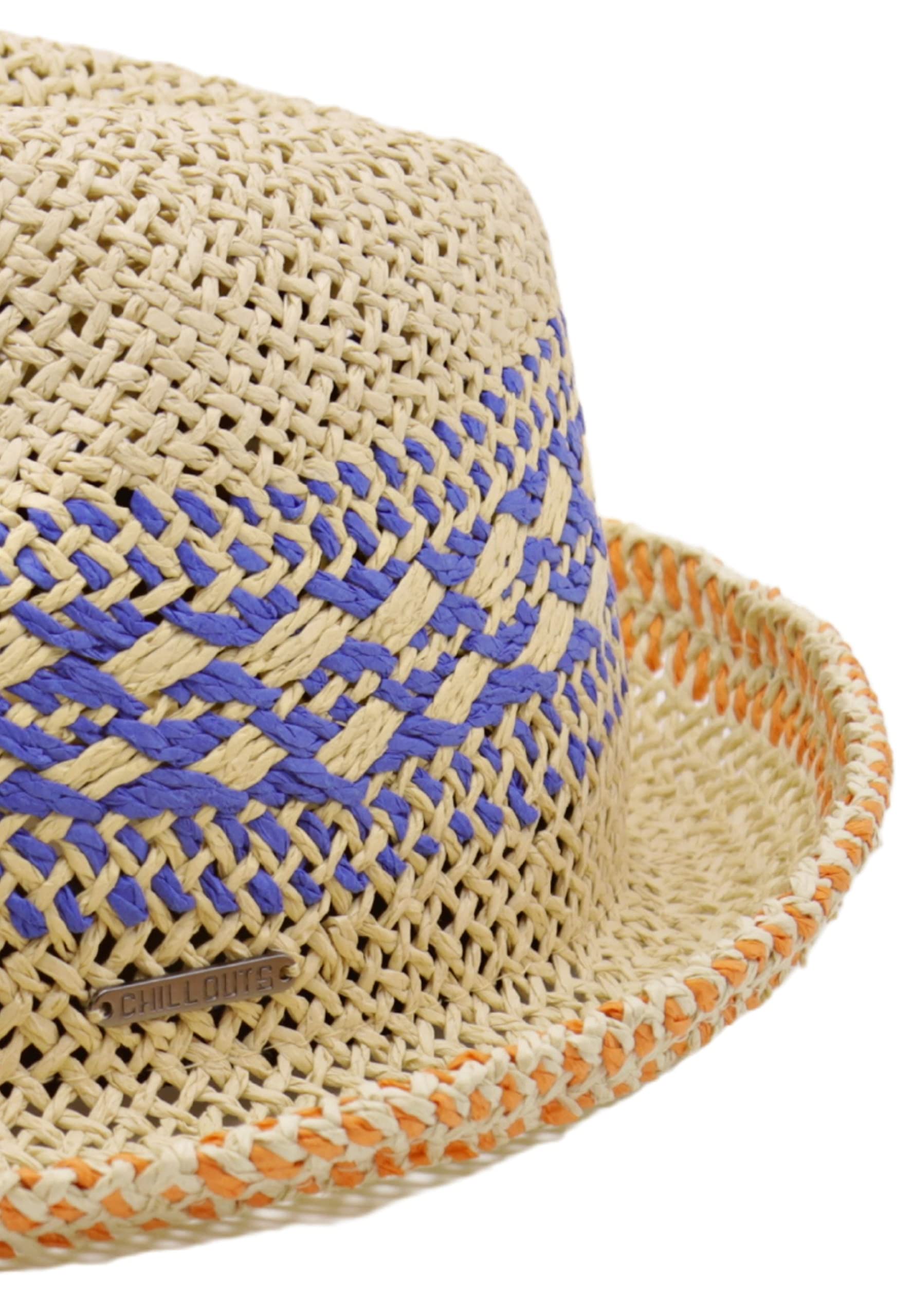CHILLOUTS Trilby Strohhut Sommerhut Sonnenhut Strohtrilby Strandhut