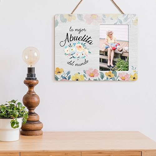Miniatura 5 de Abuela - Marco de fotos español, regalos para abuela, La Mejor Abuelita Del Mundo, marcos de fotos españoles de madera, 4 x 6 pulgadas