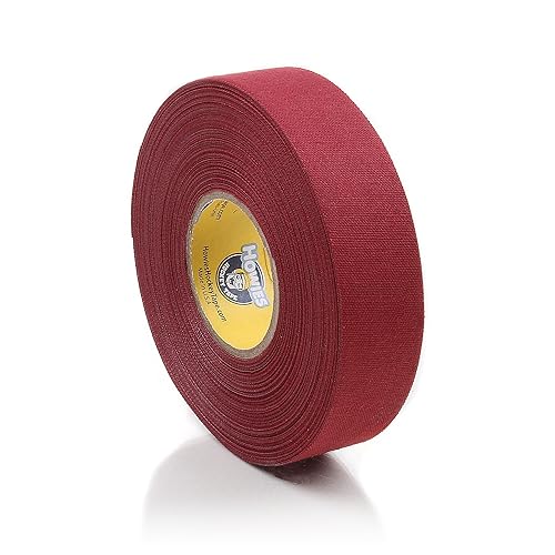 Howies - Cinta de palo de hockey de color granate de primera calidad, 1 pulgada x 25 yardas (75 pies) Howies - Cinta de palo de hockey de color granate de primera calidad, 1 pulgada x 25 yardas (75 pies)