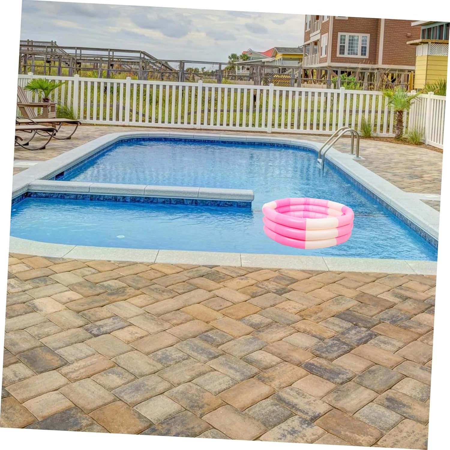 Kisangel Inflatable Boy Girl's Pool PVC Thickened Boys and Girls Pool Round Inflatable Swim Bathtub