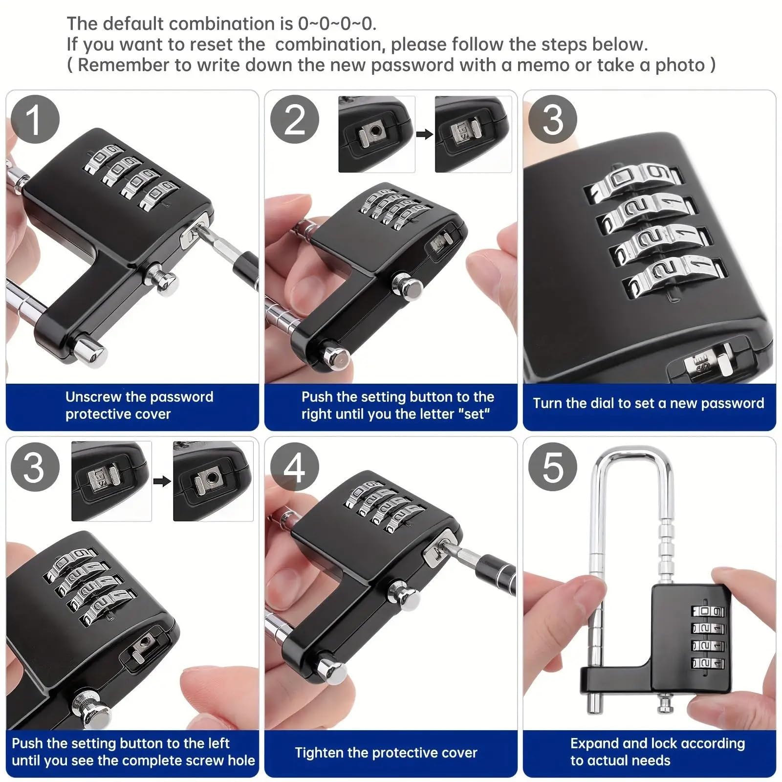 Metalowa kłódka kombinowana | 4-cyfrowy kod do szafek na siłownię, szafka z bramkami: 1/2 szt(2pcs)