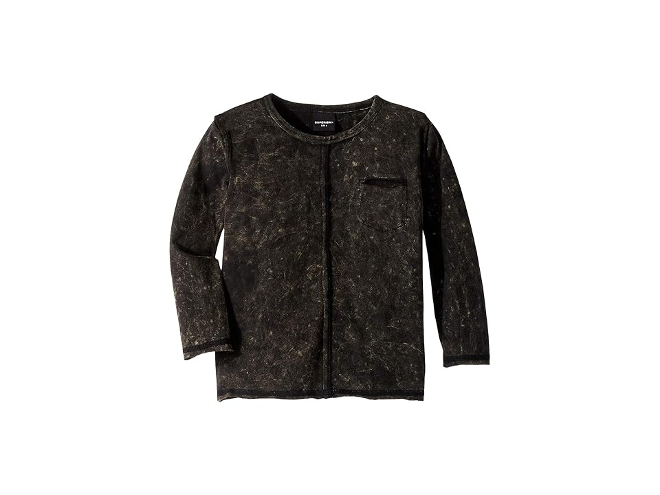 

SUPERISM Long Sleeve Snow Washed Orion Tee (Toddler/Little Kids/Big Kids) (Black) Boy's Clothing