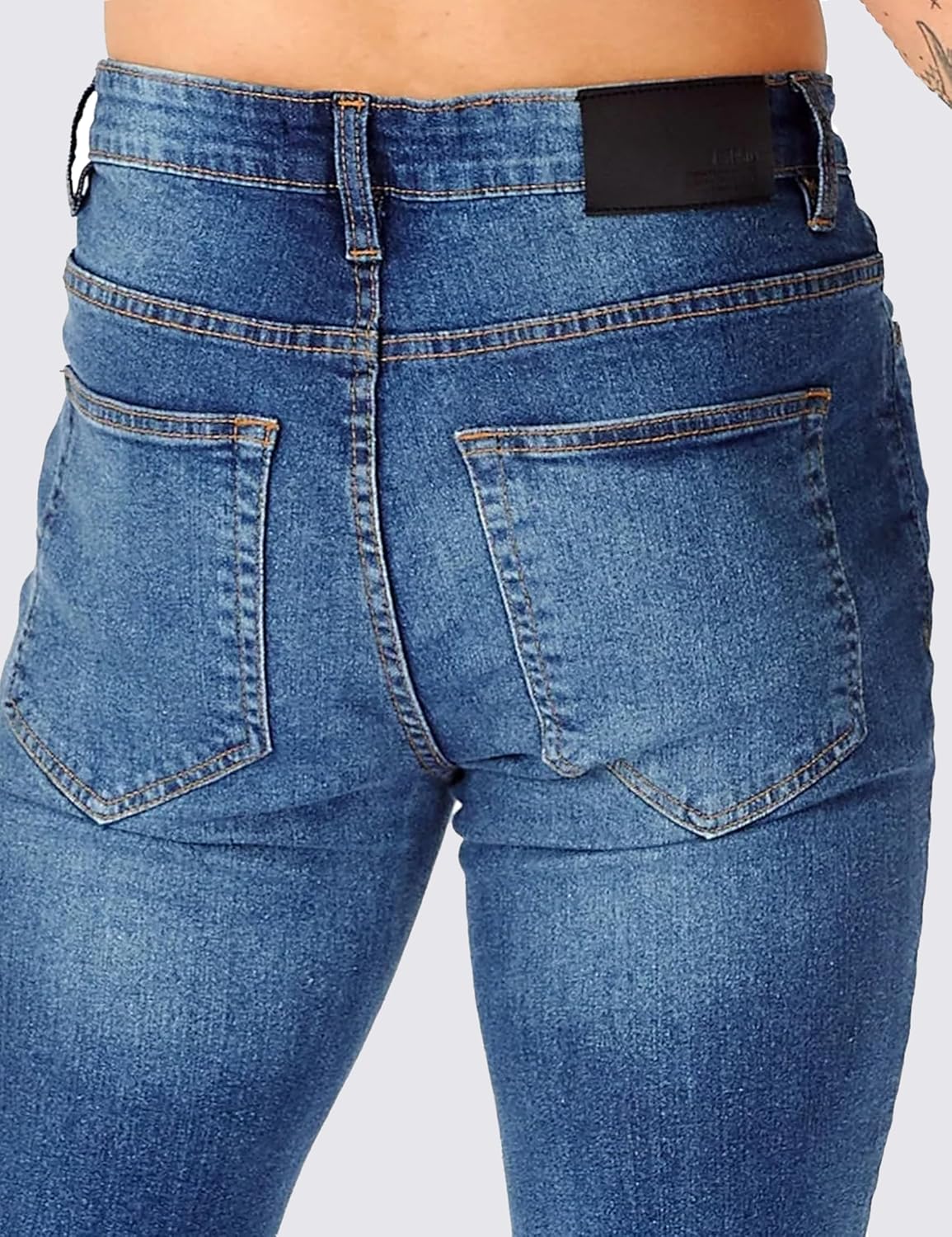 JMOJO - Mens Jeans Slim Fit - Stretch Denim with Deep Pockets & Comfortable Fit - Mens Jeans - Image 5