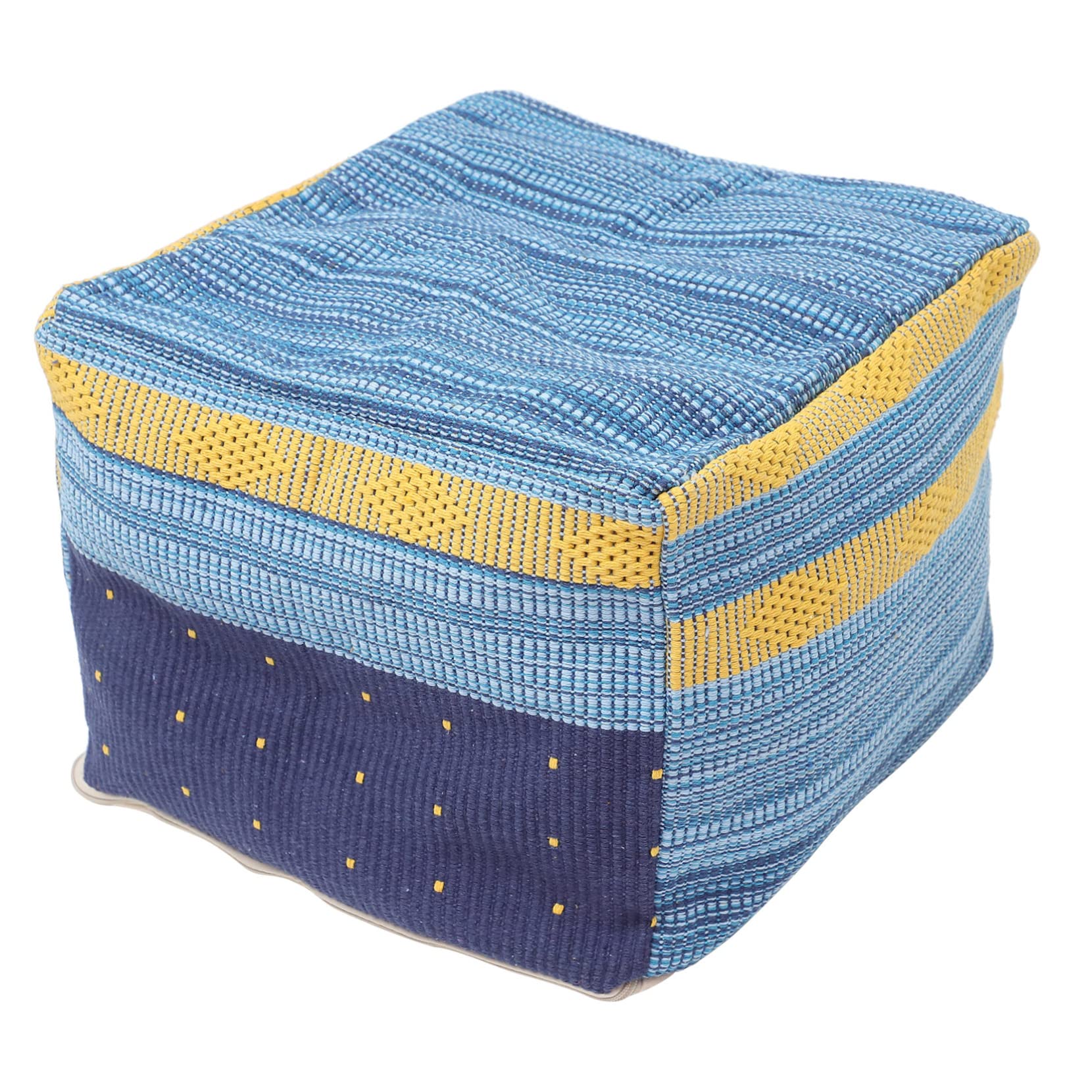 Ciieeo Premium Cotton Linen Foot Cushion Cover Comfortable Floor Mat Replacement for Home Yoga and Relaxation No Filler for Foot Rest and Gym Seats