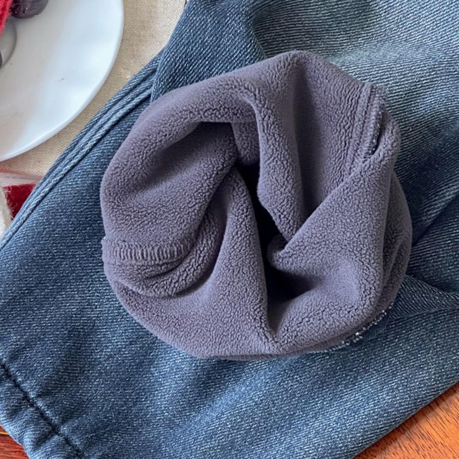 Pantalones Vaqueros Estilo niño Forrados, cálidos, de Invierno, cómodos, Informales, Desgastados, descoloridos y duraderos.