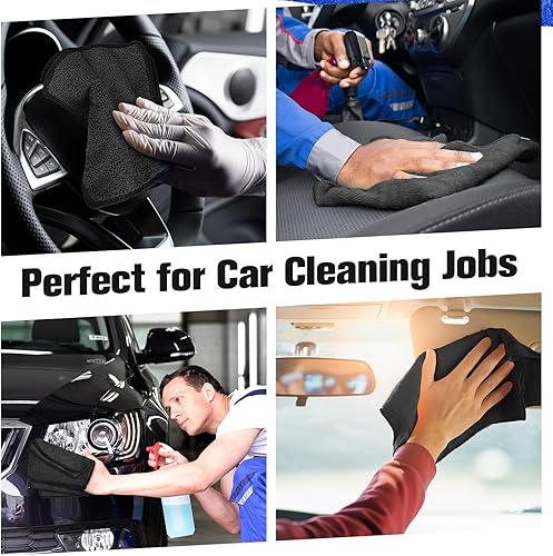 Miniatura 4 de Tanlade Paño de limpieza de microfibra de 6 x 6 pulgadas, trapos de limpieza razonables, toallas de microfibra para lavado en seco para autos