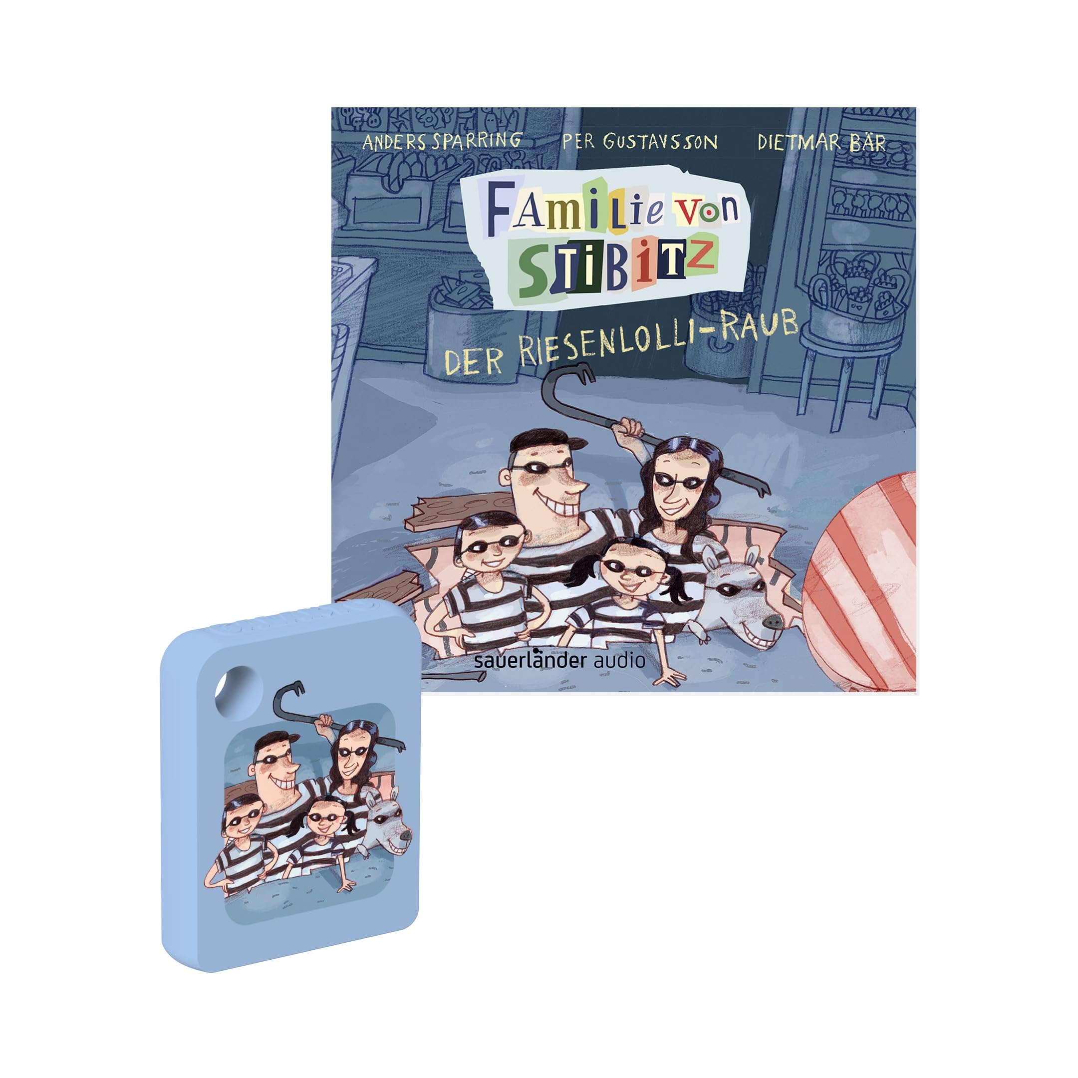 Galakto Audio-Token: Familie von Stibitz - Der Riesenlolli-Raub, Hörbuch für Kinder ab 6 Jahren, Spielzeit ca. 46 Minuten