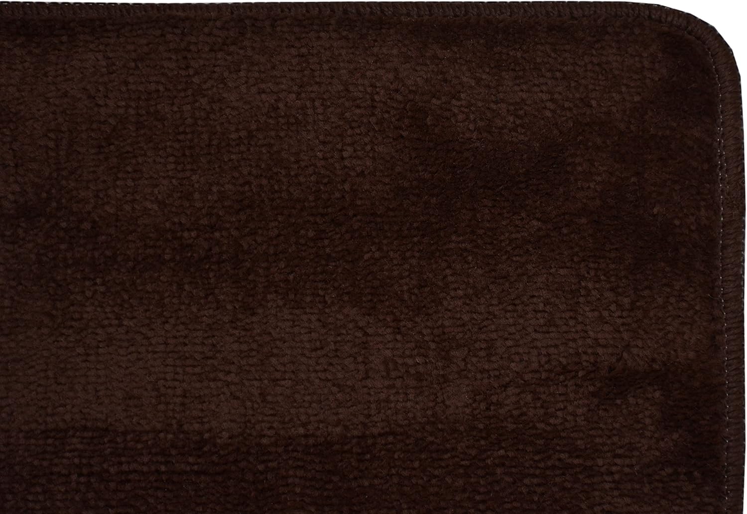 RugStylesOnline Comfy Solid Color Runner Area Rug 26 Inch Wide x Your Choice Length in 3 Color Options Slip Skid Resistant Rubber Back (Brown, 2'2"x8')