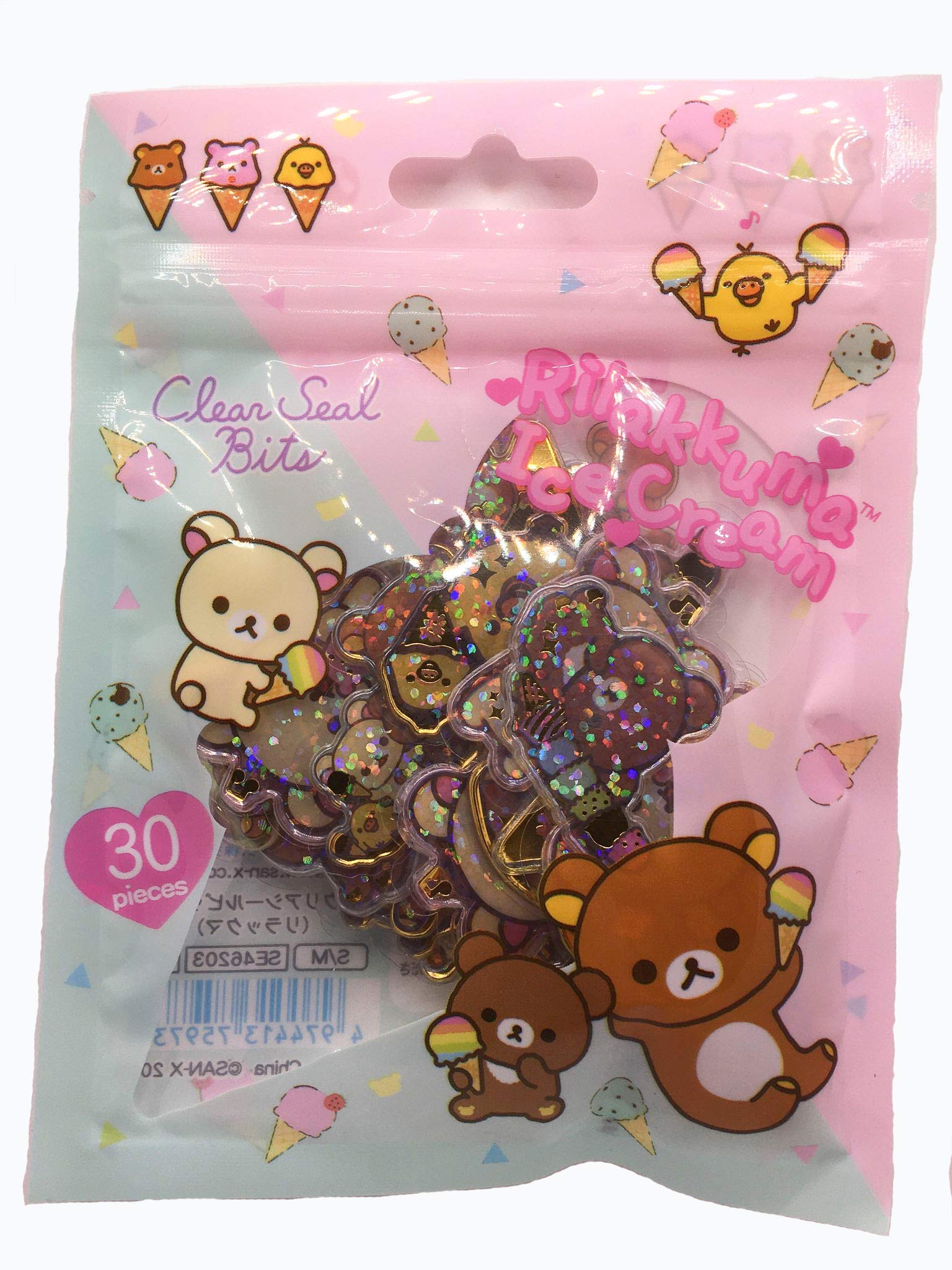 Amazon.co.jp: リラックマ キャラミックス クリアシールビッツ アイス