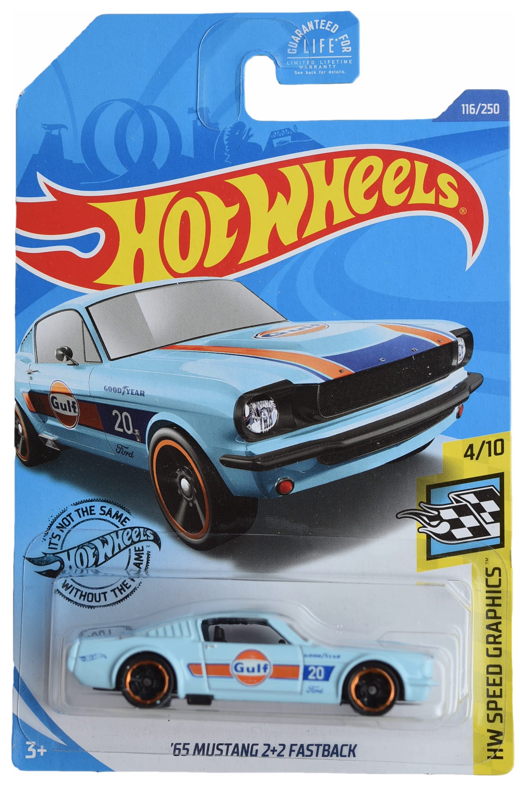 ホットウィール '65MUSTANG 2台セット Amazon.com: Hot Wheels '65 Mustang 2+2 Fastback, [Blue] 116