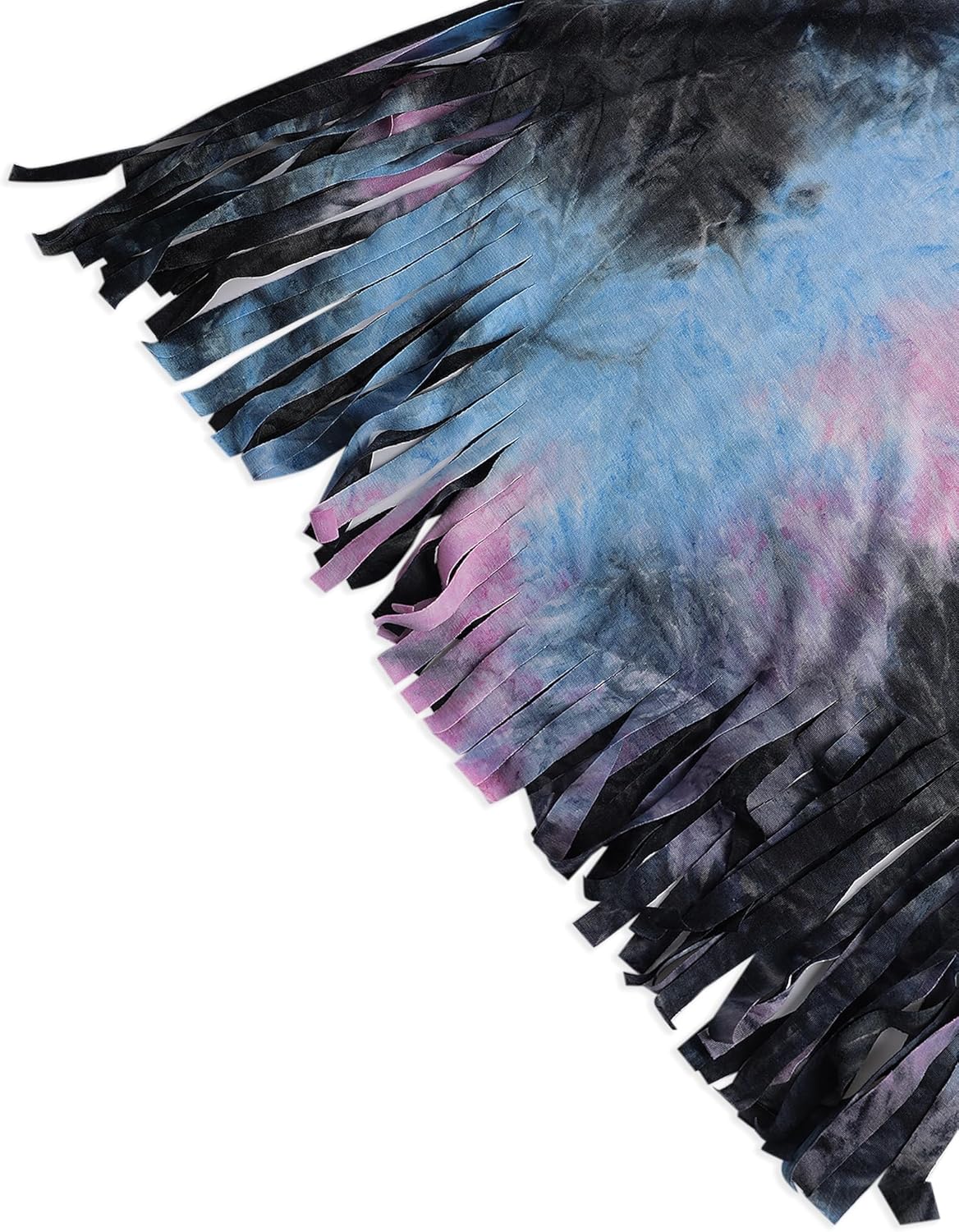 Remidoo Fringe Tops for Women Oversized T Shirt Bell Short Sleeve Sexy V Neck Shirts - Image 5