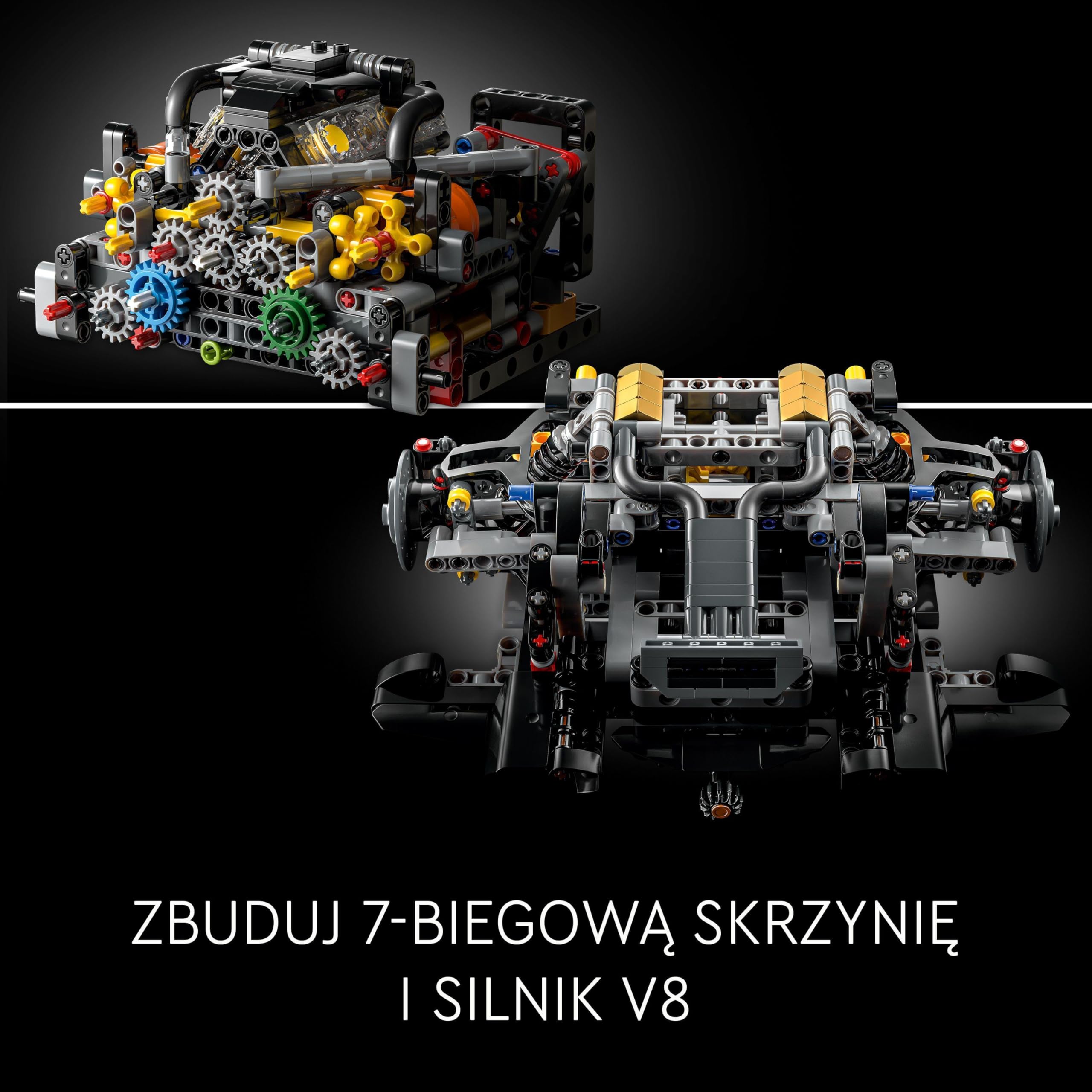 LEGO Technic McLaren P1 42172 | Model samochodu, klocki konstrukcyjne Technic dla dorosłych, prezent dla fana motoryzacji, silnik tłokowy V8, 3893 elementy