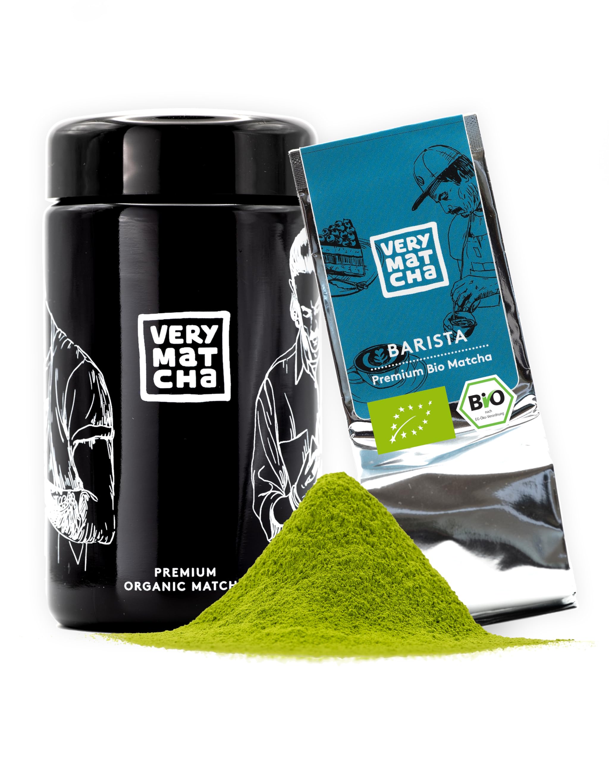 Bio Matcha BARISTA 30g im Violettglas – Echtes japanisches Matchapulver für Matcha Latte und Usucha – Premium Qualität