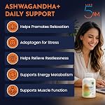 Live 5AM Ashwagandha 6000mg, L-Theanine 200mg, Magnésium 75mg, 120 Caps. Adaptogène utilisé en phytothérapie pour augmenter la résistance au stress. Fabriqué au Canada