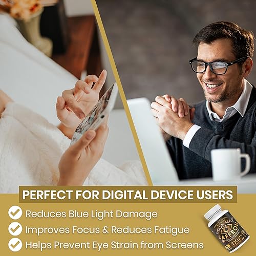 Miniatura 5 de Vison Max con zeaxantina, luteína, azafrán, semilla de uva, apoya la salud de los ojos, 30 cápsulas