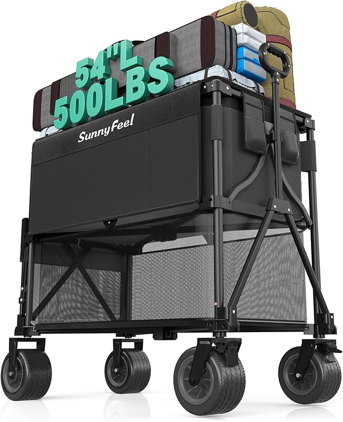 SunnyFeel Heavy Duty Collapsible Outdoor Utility Wagon - View #11