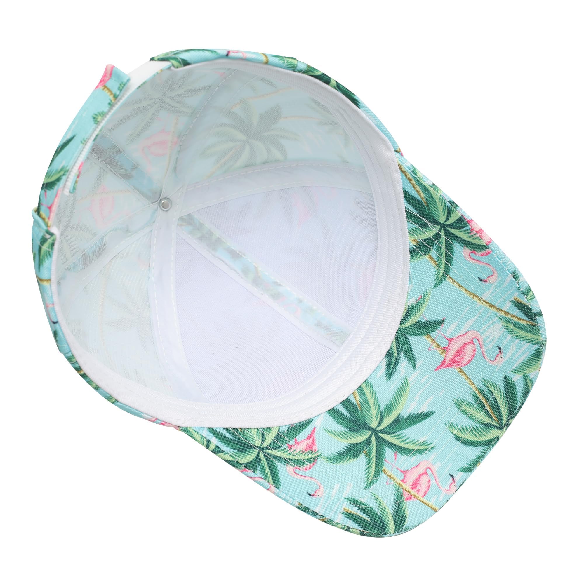 ZLYC Casquette de baseball hawaïenne à imprimé floral réglable pour femme