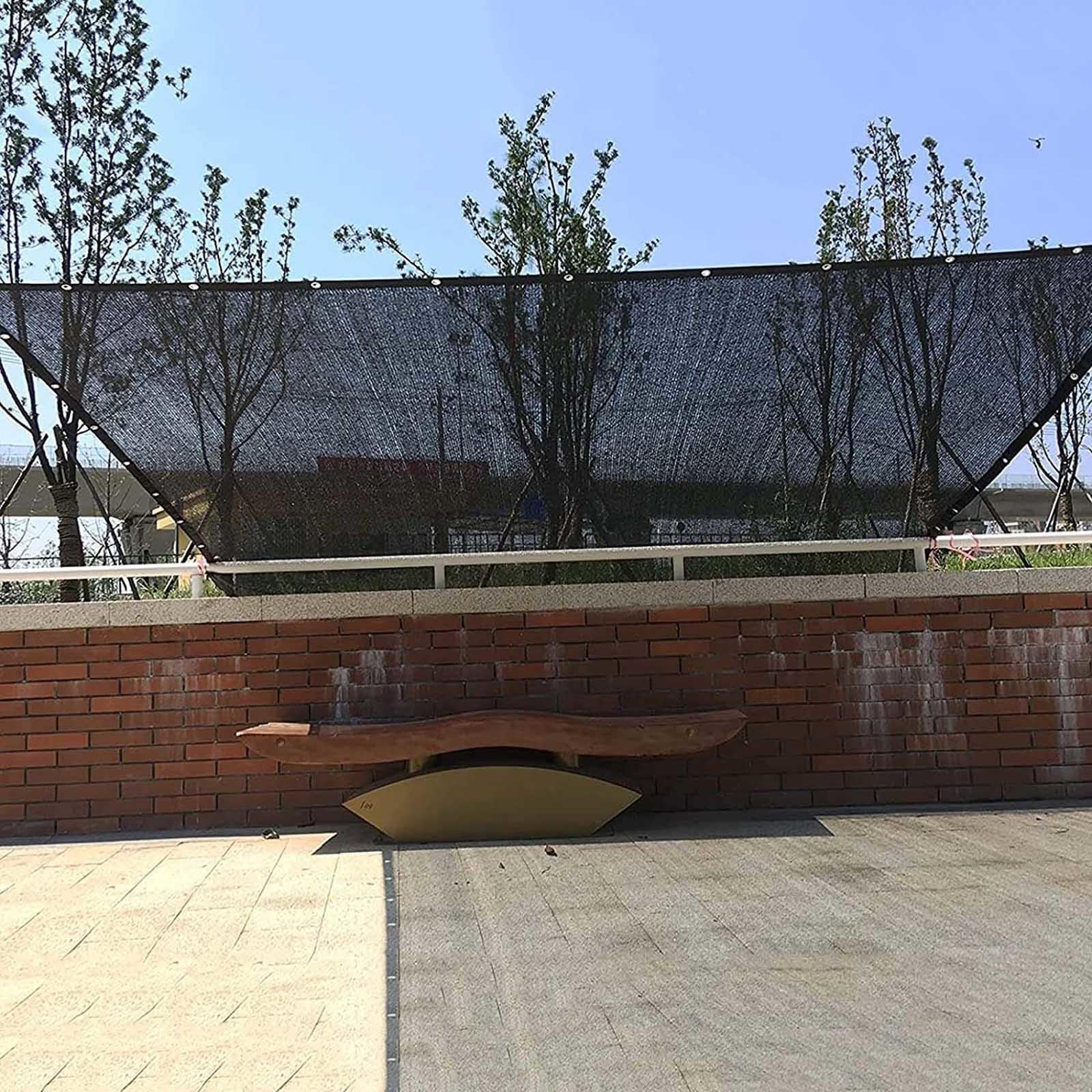 Tela De Sombra para Plantas,Malla De Sombra Negra 2×3m 2×5m 3×3m 3×4m 3×5m 4×5m 4×6m,Red De Sombra 85% Protección Solar,Vela De Sombra,Toldo,Malla Sombreadora con Ojales,Black-2x7m(6.6 * 23ft)