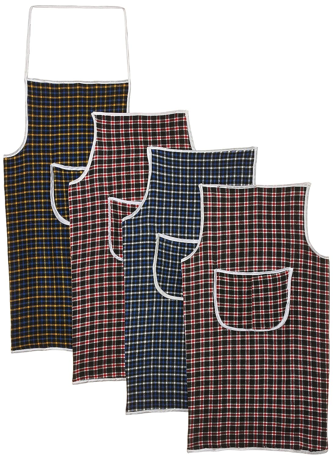 Kuber Industries Apron For Women & Men|Waterproof Kitchen Apron|Backside PVC Sheet|Pack of 4 (Multi) (B0CFFBLTHY) Amazon Price History, Amazon Price Tracker