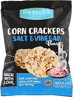 مقرمشات ذرة بنكهة الخل والملح من دوبيلا، 35 جرام