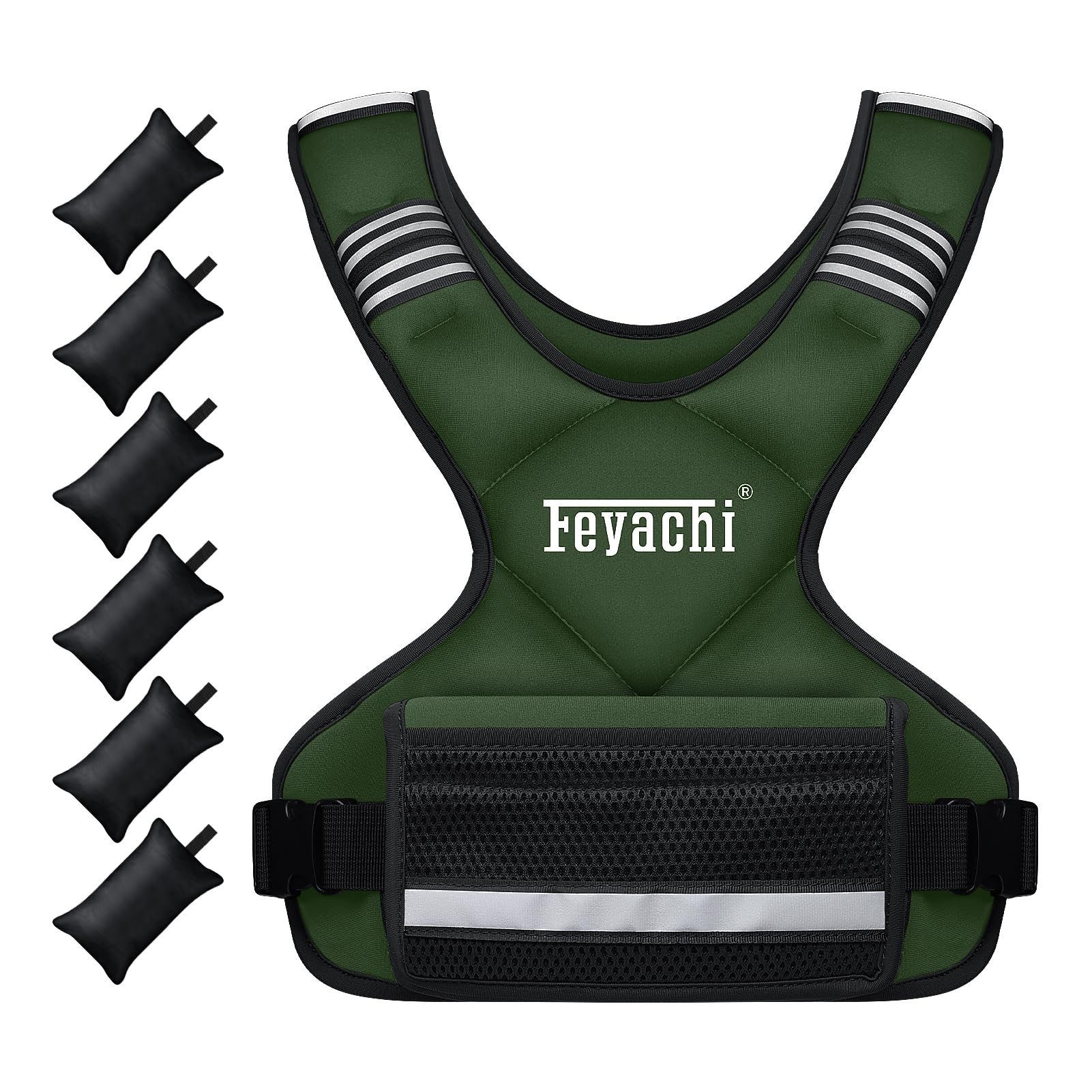 Feyachi 3-12 lb Adjustable Weighted Vest