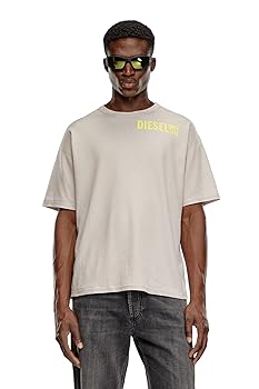 DIESEL ビジュアルプリント Tシャツ ベージュ 81rQcPHUXlL._UY350_.jpg